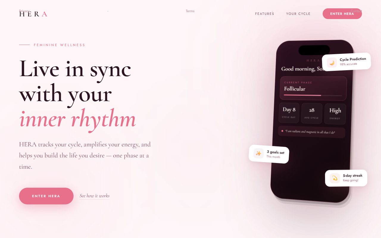 HERA — interface screenshot
